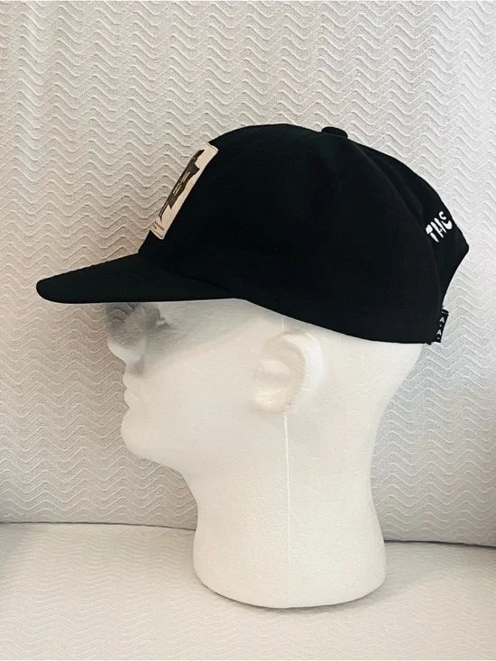 Black Patch Baseball Cap - Picture 4 of 7